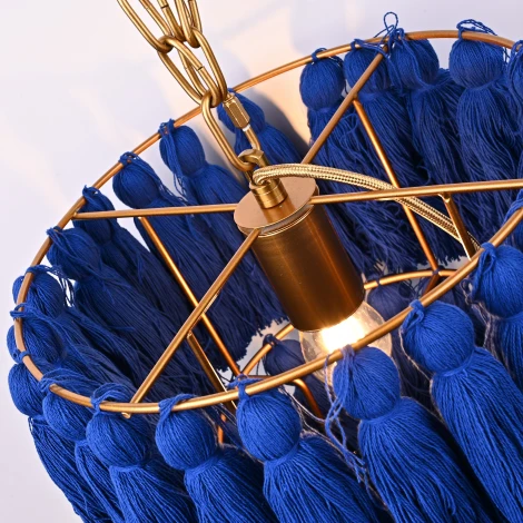 Бра бахрома Tassel Wall Синий ImperiumLoft Tassel-Wall01 (220V, подвески)