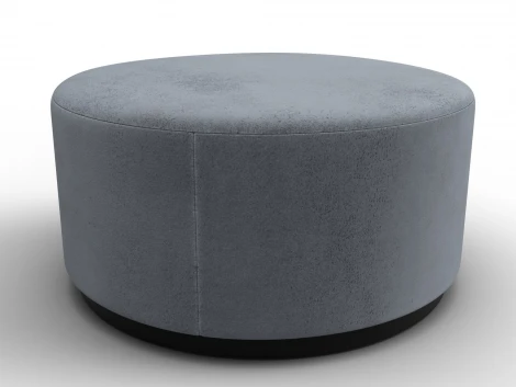 Пуф 005 (ДСП/Пластик/Велюр/Серый) Лига Диванов 132370