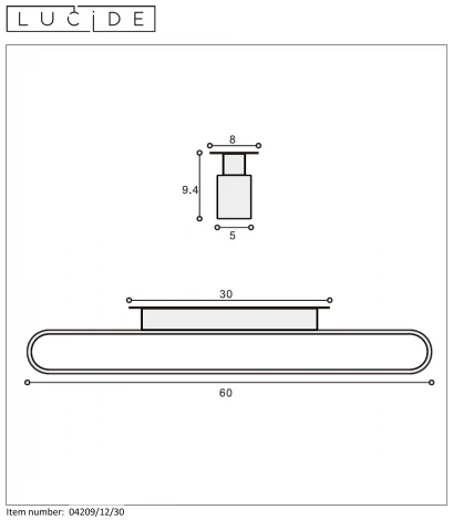 Настенный светильник светодиодный для ванной Madelon 04209/12/30 IP44