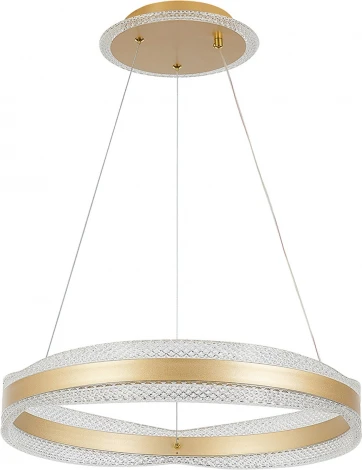 Подвесной светильник Natali Kovaltseva INNOVATION STYLE 83143 нимб с пультом ДУ, моб. приложением 120W, золото, LED