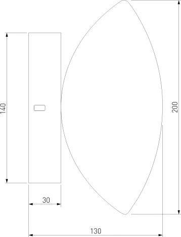 Настенный светильник Eurosvet Ripple 50389/1 LED латунь