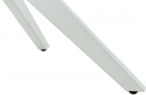 Стол Аврора Оскар D950 Glass, Белый, Стекло Чёрное