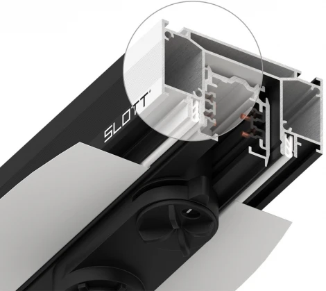 Интрудер (профиль) для встраивания трёхфазного трека в натяжной потолок, длина 2м Novotech 135190