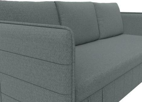 Диван прямой Слим (Серый/Рогожка) Лига Диванов арт.121144