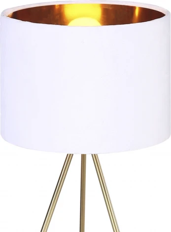 Настольная лампа ST Luce Fuego SL6242.504.01 Золотистый/Белый E27 1*40W (220V)