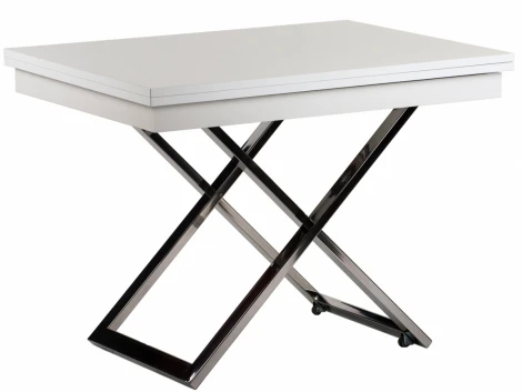 Стол-трансформер Левмар Cross D78/S79 белый/ опоры нерж.сталь от фабрики Levmar