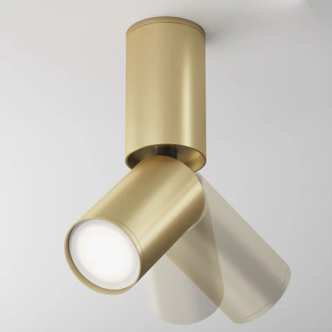 Накладной потолочный светильник FOCUS S GU10 1x10Вт Maytoni Technical C051CL-01G (220V, круглые)