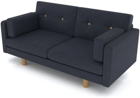 Диван Arsko Ингвар М антрацитовый велюр