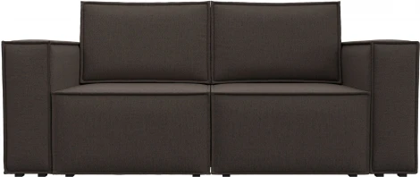 Диван прямой Куба мини (Коричневый/Рогожка) Лига Диванов арт.121890