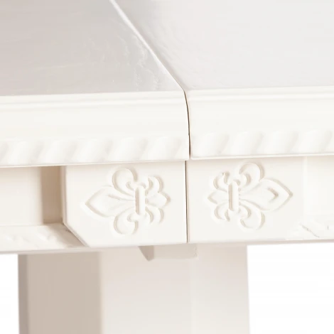 Стол STEFANO круглый (Бук,МДФ /Белый)