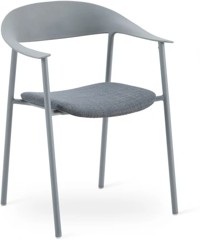 Стул Eila с подушкой пластик серый Stool Group арт.УТ000039777