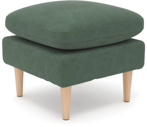 Пуф Arsko Корс зеленый велюр