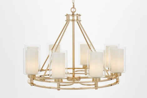 Подвесная люстра Lumina Deco Marietta LDP 8025-8 F.GD+WT