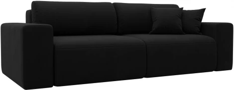 Диван прямой Лига-036 НПБ Классик (Черный/Микровельвет) Лига Диванов арт.121297