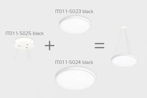 Потолочный светильник круглый Italline IT011-5024 white (LED, 220V, круглые, IP40)