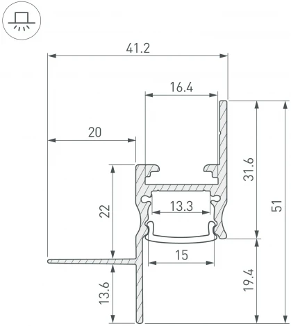 Профиль СEIL-S14-SHADOW-T-3000 BLACK (Arlight, Алюминий) 045555