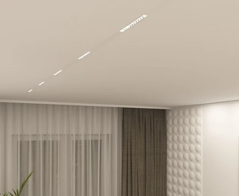 Трековый светильник Denkirs Smart DK8001-WH (LED, 220V, пульт управления, управление смартфоном, голосовое управление, умный дом - Алиса)