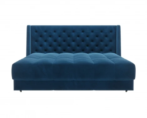 Кровать-диван прямой синий, 160 D1 Ричмонд AAA41324005 Premier 21