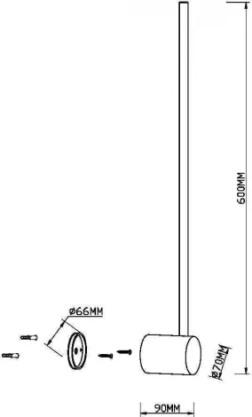 Настенный светильник (бра) Maytoni Light stick MOD237WL-L6B3K