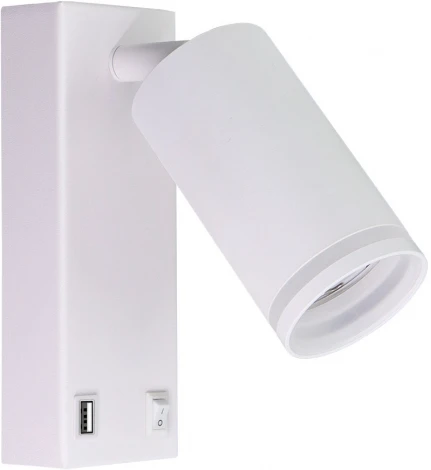 Спот с usb-портом Arte Lamp Imai A2364AP-1WH (220V, выключатель)