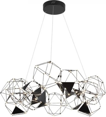 Подвесная люстра Odeon Light Trellis 5087/56L черный хром/металл LED 56W 4000K 3360Лм (220V, на тросе)