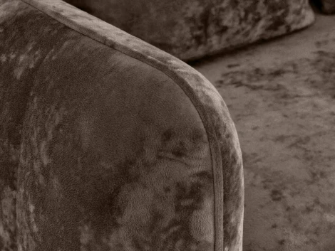 Диван Amsterdam трехместный ОГОГО (арт.786591), (Ткань,Велюр/Коричневый)