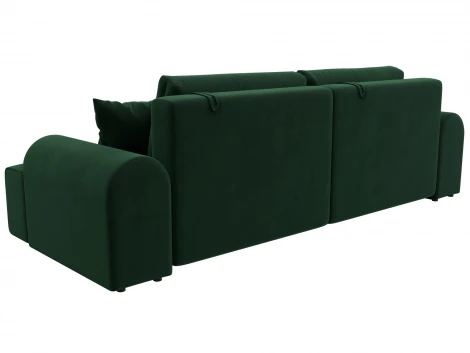 Диван прямой Лига-080 (ДСП/Пластик/Велюр/Зеленый) Лига Диванов 131116