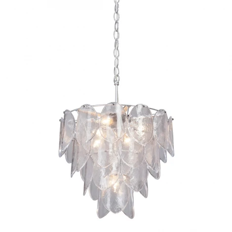 Подвесная люстра Vitaluce V5314-9/7 (220V, хрусталь, на цепи, круглые)