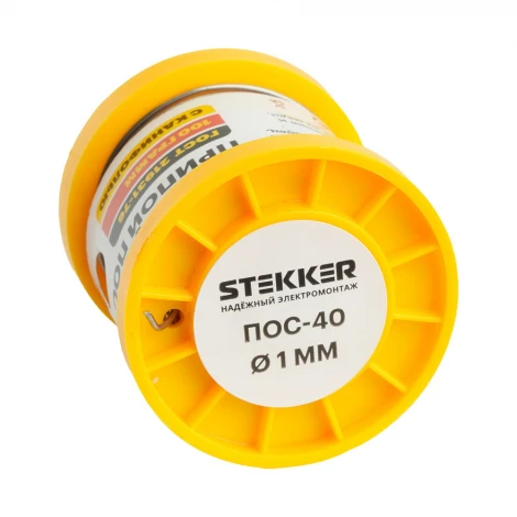 Припой с канифолью в бобине 100 гр. Stekker 50315