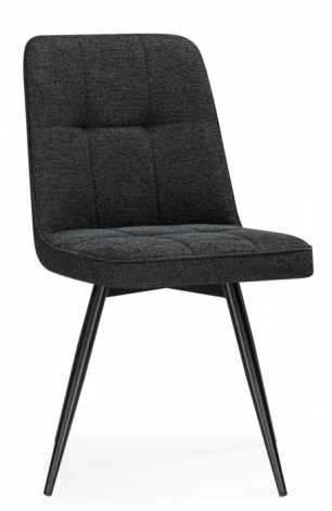 Обеденный стул Woodville Texas (Металл, Рогожка/Черный) арт.15892