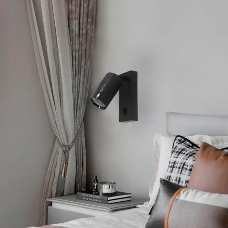 Спот Feron ML1880 PRISM 48672 35W, GU10, чёрный (220V, выключатель)