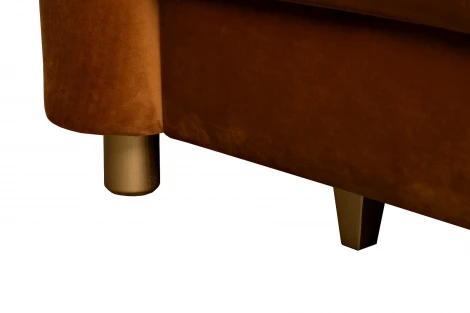 Диван Trevi 230М(К) трехм раскл с кантом оранж Pad31+Lattice ORANG 232*103*88см Garda Decor