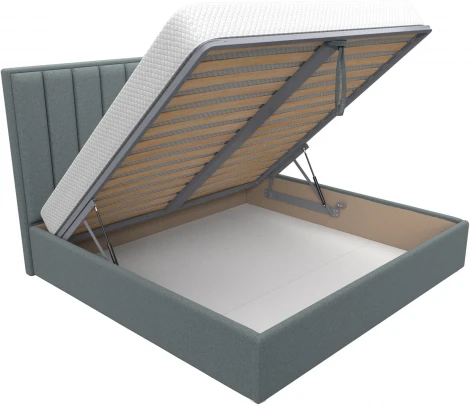 Кровать интерьерная Афродита 200 (Серый/Рогожка) Лига Диванов арт.123060