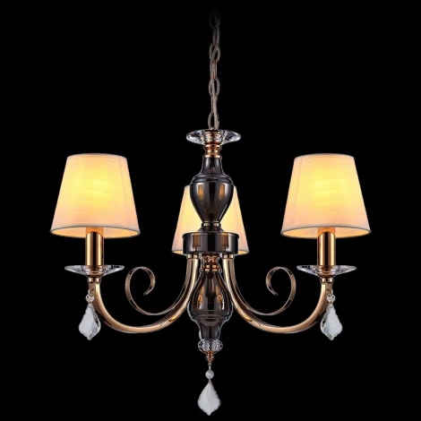 Подвесная люстра ILLUMICO IL5272-3P-27 BK GD (220V, на цепи)