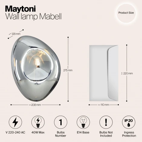Бра Maytoni Mabell MOD306WL-01CH