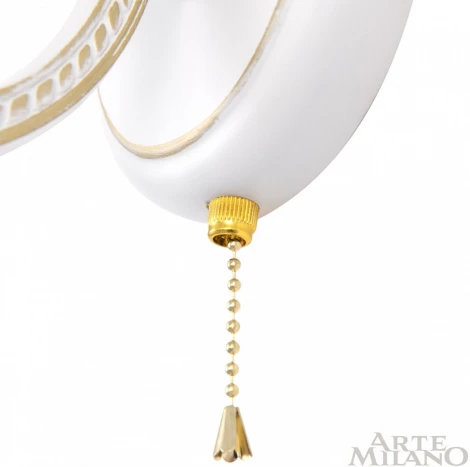 Бра с выключателем Arte Milano AM342837 342837/1W WT+G (220V)