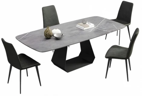 Стол обеденный Echo Haven Hesby (Металл/Серый) арт.HSBI_HTD0060_grey