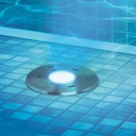 Встраиваемый светильник уличный для бассейна RGB Arlight KT-AQUA 024939 (LED, 12V, IP68)