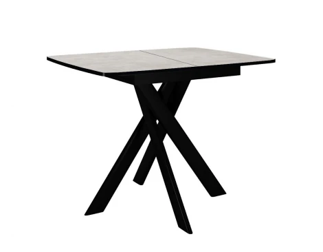 Стол DikLine DB110 Хромикс белый/опоры черные арт.00-00079992