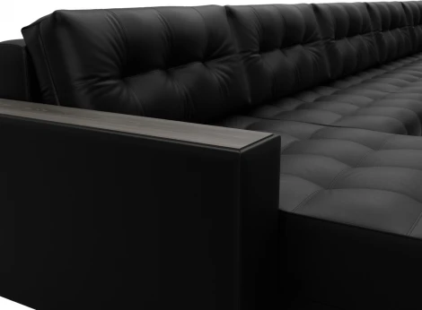 Диван П-образный с декором Лига-049 НПБ Мегалонг Лига Диванов (Экокожа) арт.128537