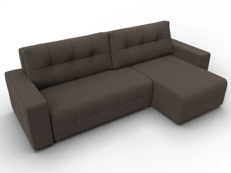 Диван угловой Лига-122 угол универсальный (ДСП,Брус,Рогожка/Коричневый) Лига Диванов 137598