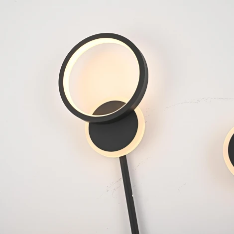 Настенный светильник Wi-Fi Zingy E Black ImperiumLoft Zingy01 (LED, 220V, пульт управления)