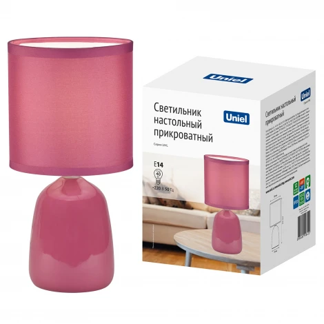 Настольная лампа Uniel UML-B305 E14 PINK