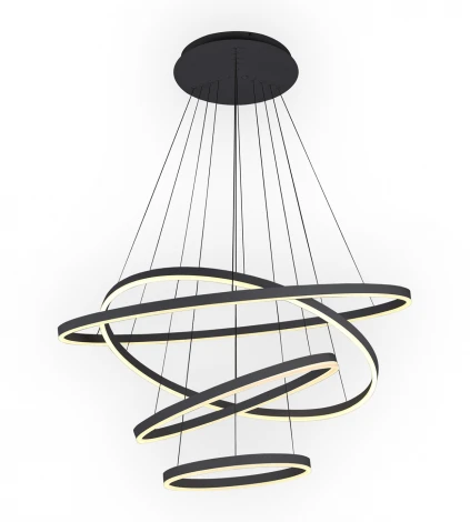 Подвесная люстра Kink Light Тор 08204,19A(4000K) (LED, 220V, пульт управления, на тросе, кольцо)