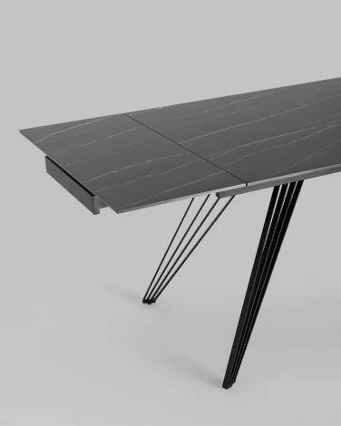 Стол обеденный Stool Group Пандора раскладной 160-240*90 керамика темная УТ000034891