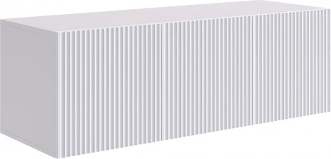 Зефир Антресоль трехдверная 119.01 Mebelson (ЛДСП,ПВХ,МДФ/Светлое дерево,Белый) арт.UL.119-M.103.01.3262