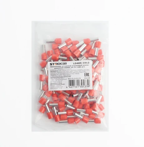 Наконечник-гильза 100 шт. Stekker 39438