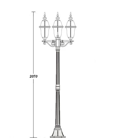 Наземный фонарь Oasis Light Florida 89408 B