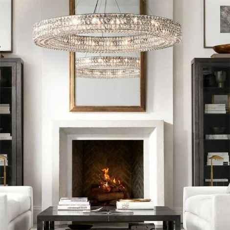 Подвесной светильник L'Arte Luce Spiridon L27718.92 (220V, хрусталь, на тросе, кольцо)