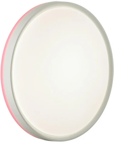 Настенно-потолочный светильник Sonex Kezo Pink 7708/DL пластик/белый/розовый LED 48Вт 4000К D400 IP43 (220V, круглые)